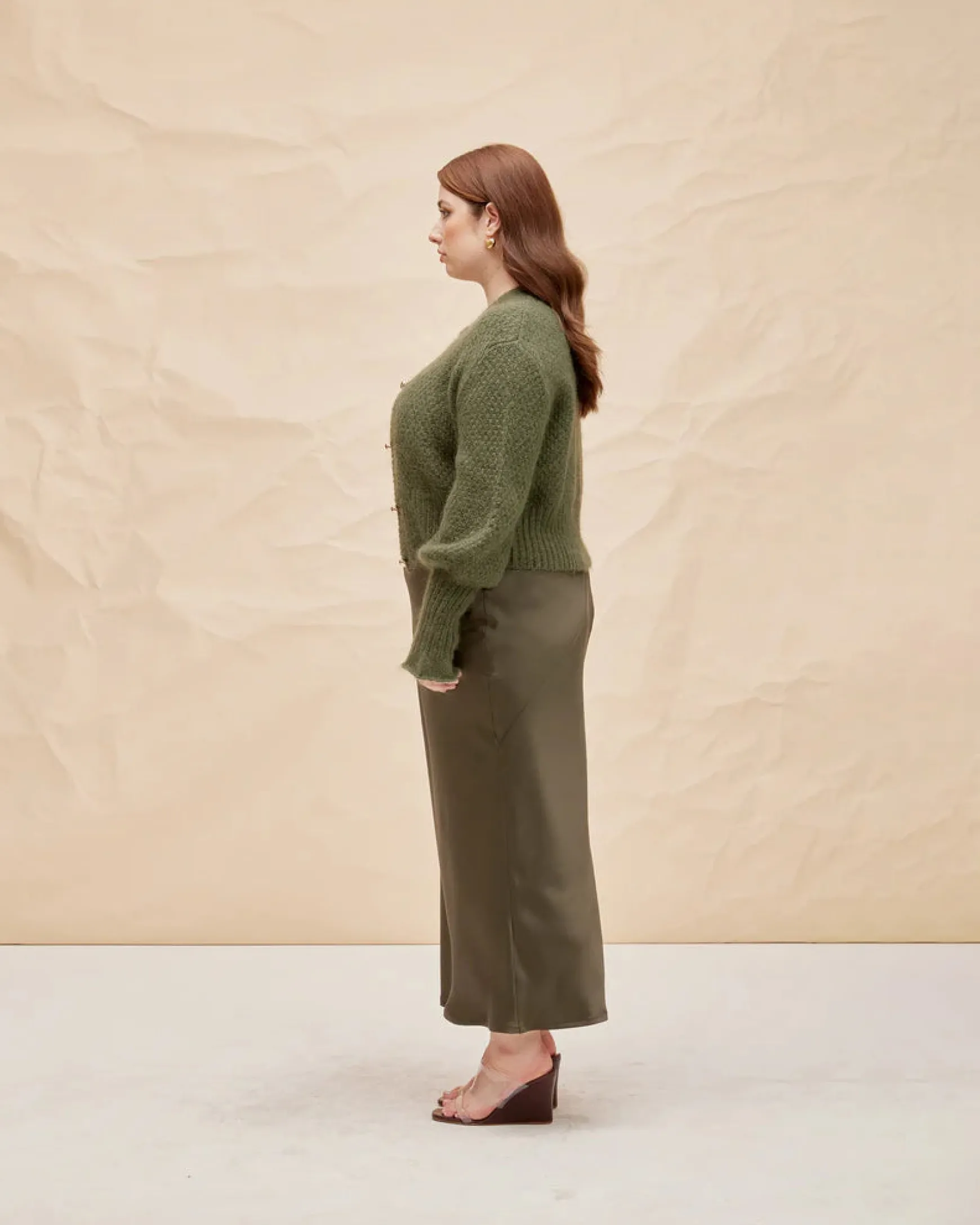 Ruby Matilda Cardigan - Khaki