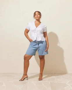 Ruby Solar Relaxed Short - Blue