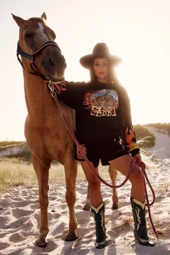 Sabbi The Flaming Cowboy Diego Jumper - Black