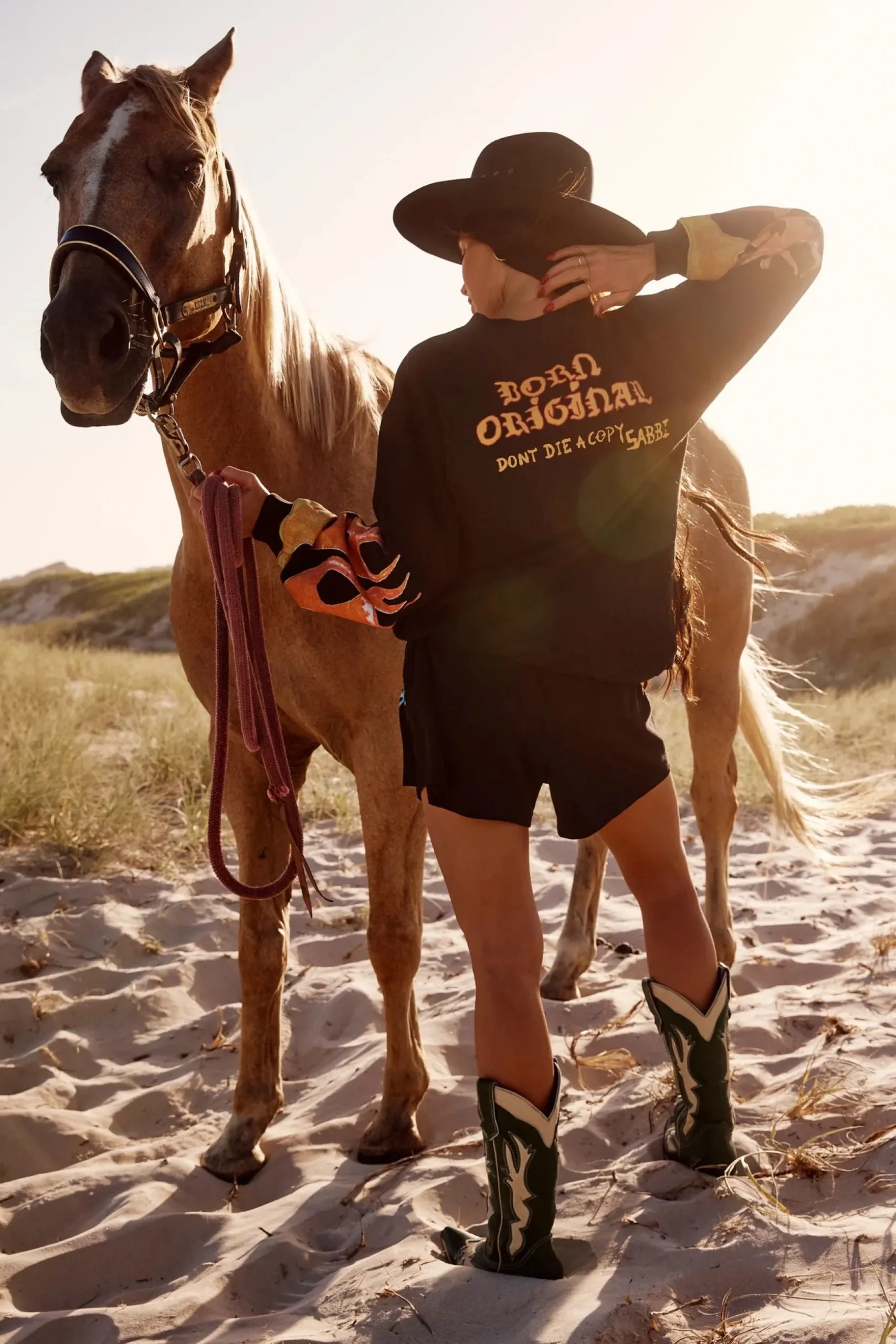 Sabbi The Flaming Cowboy Chido Shorts - Black