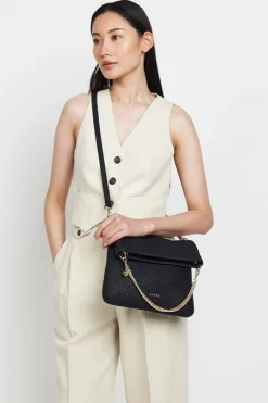 Saben Daria Shoulder Bag - Black Bubble