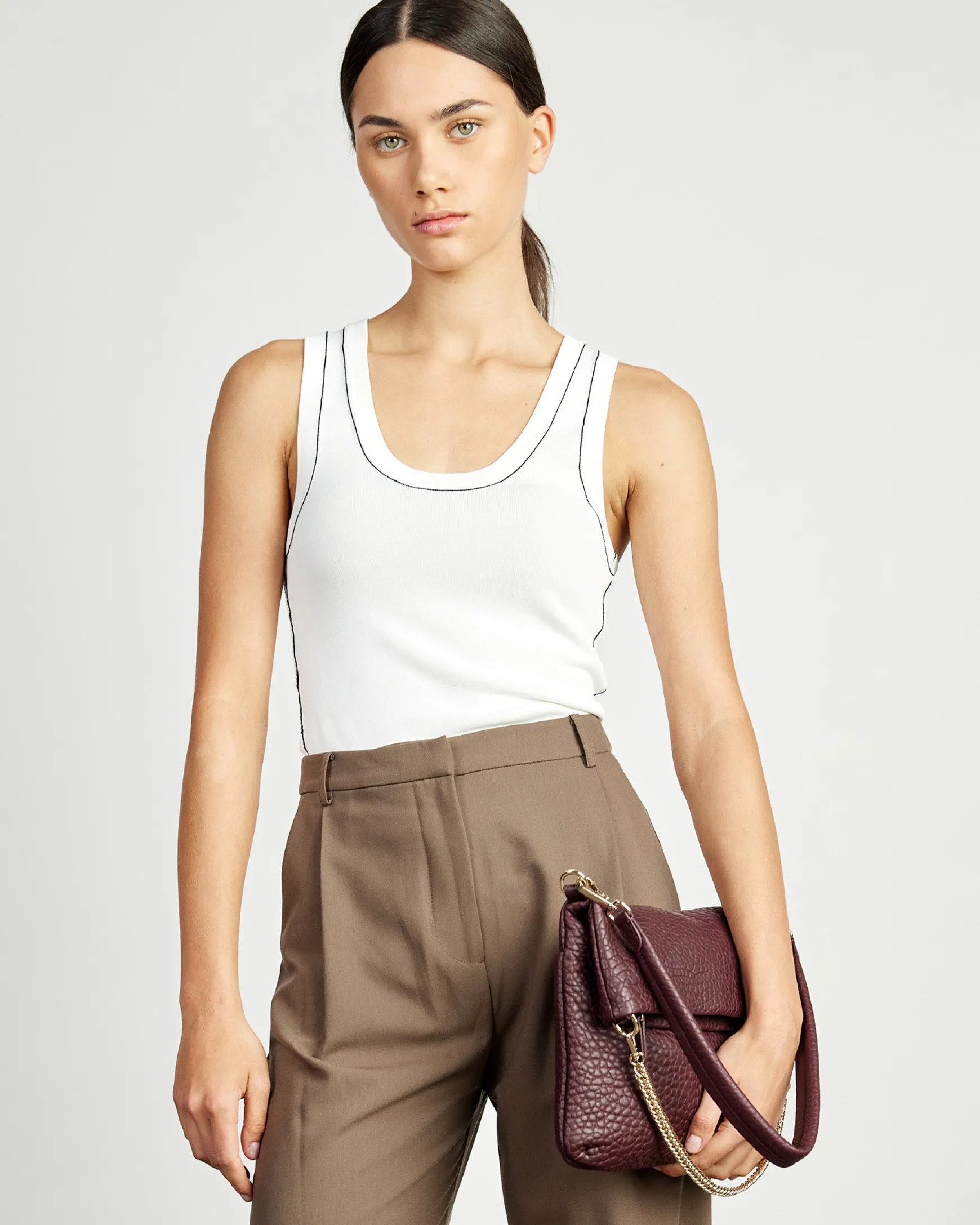 Saben Daria Shoulder Bag - Merlot Bubble