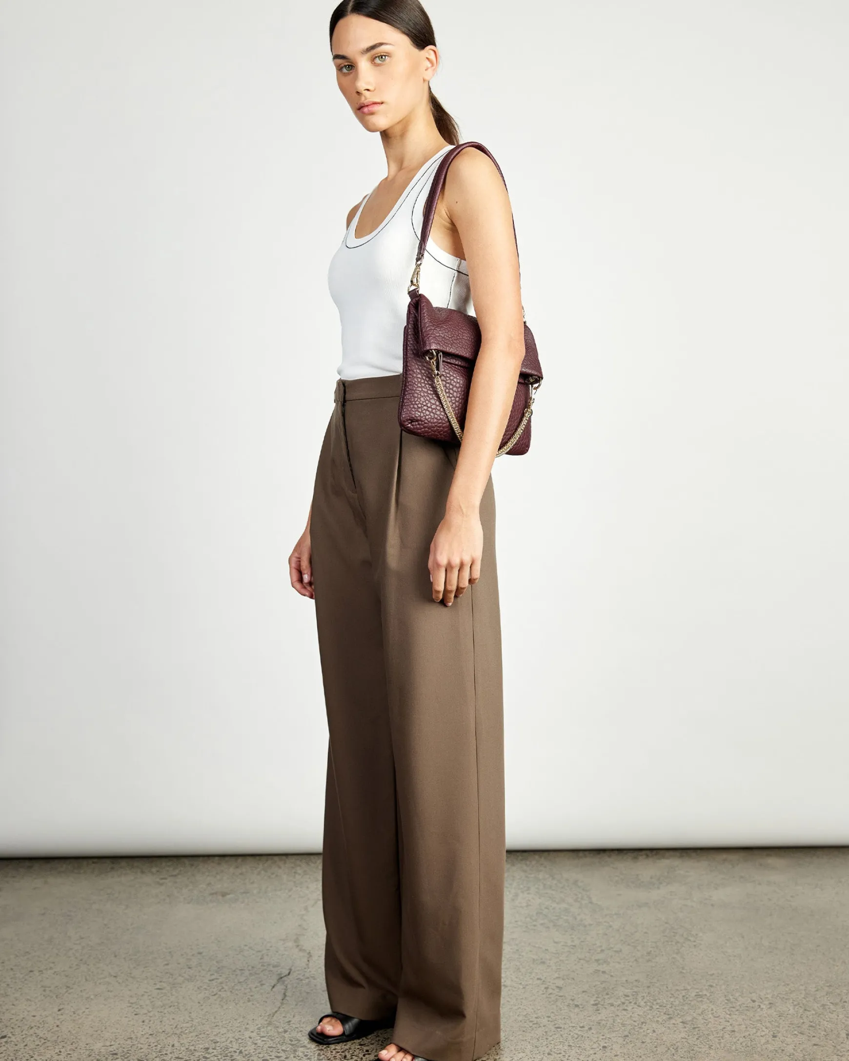 Saben Daria Shoulder Bag - Merlot Bubble