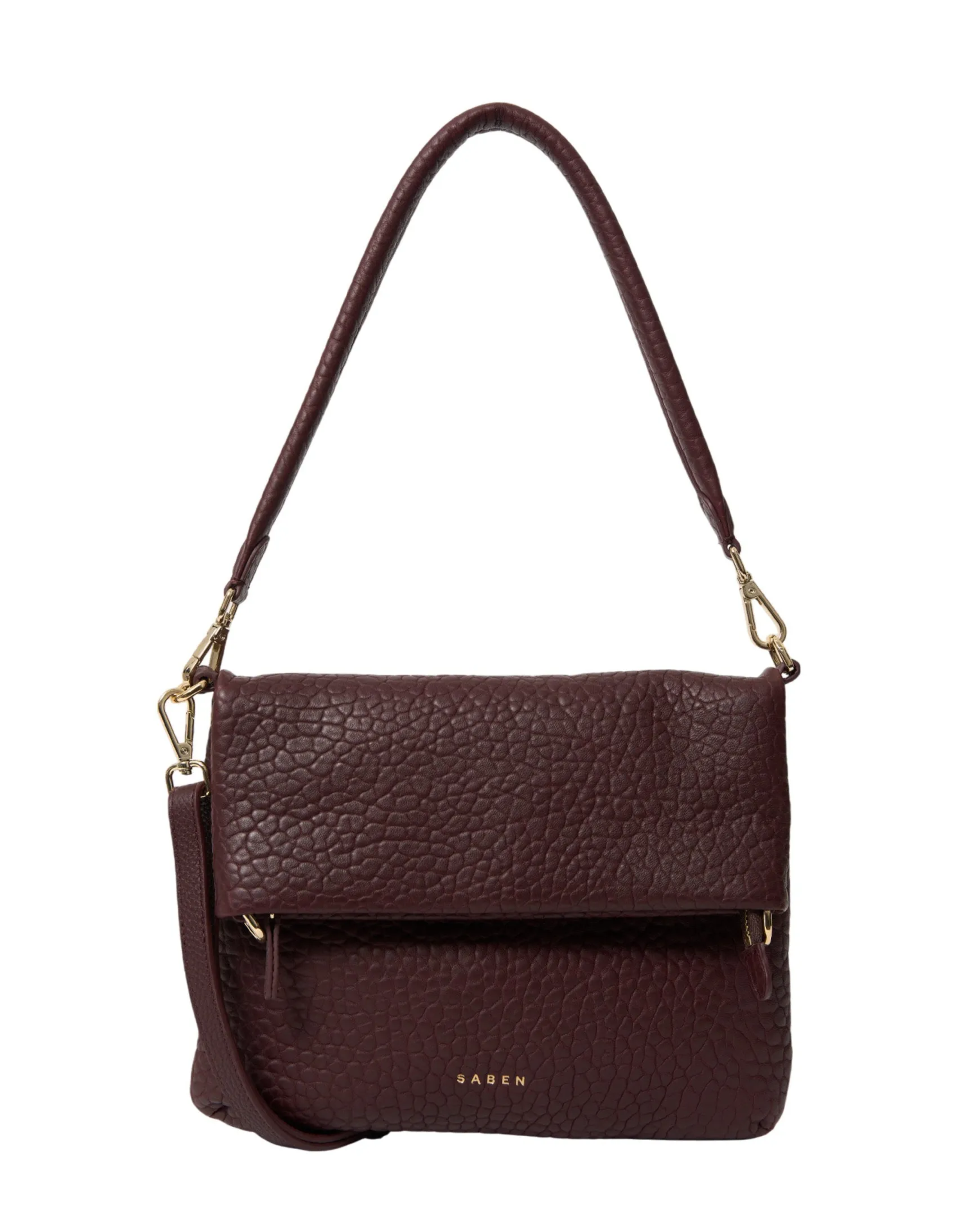 Saben Daria Shoulder Bag - Merlot Bubble