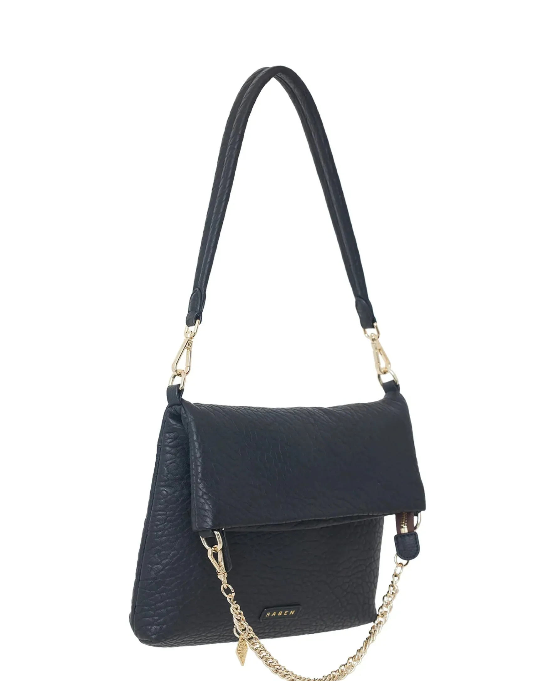Saben Daria Shoulder Bag - Black Bubble