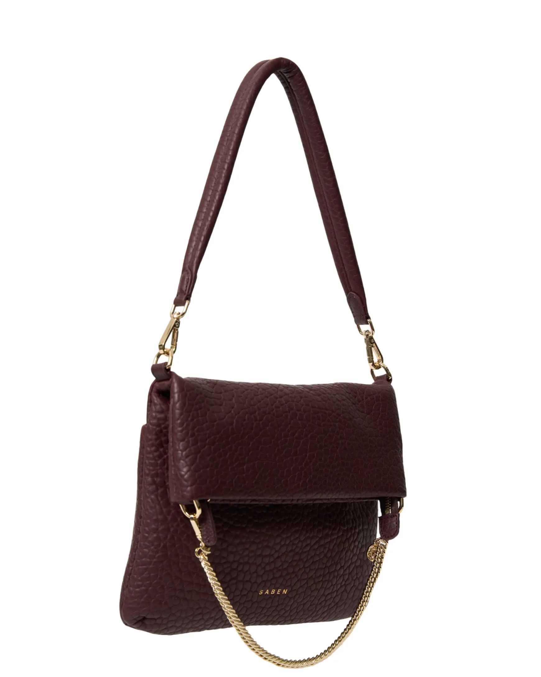 Saben Daria Shoulder Bag - Merlot Bubble