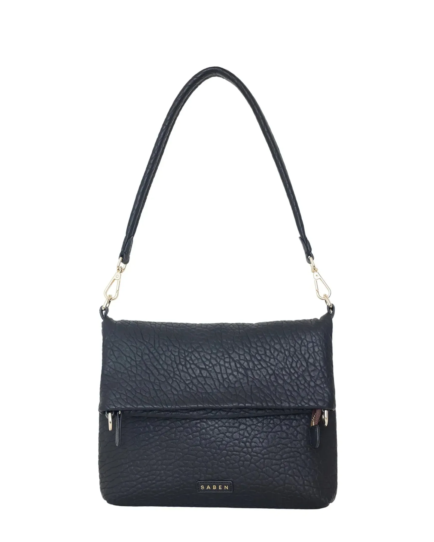 Saben Daria Shoulder Bag - Black Bubble