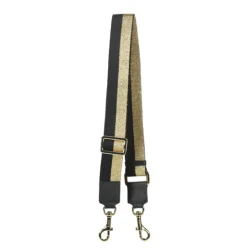 Saben Feature Strap - Black + Gold