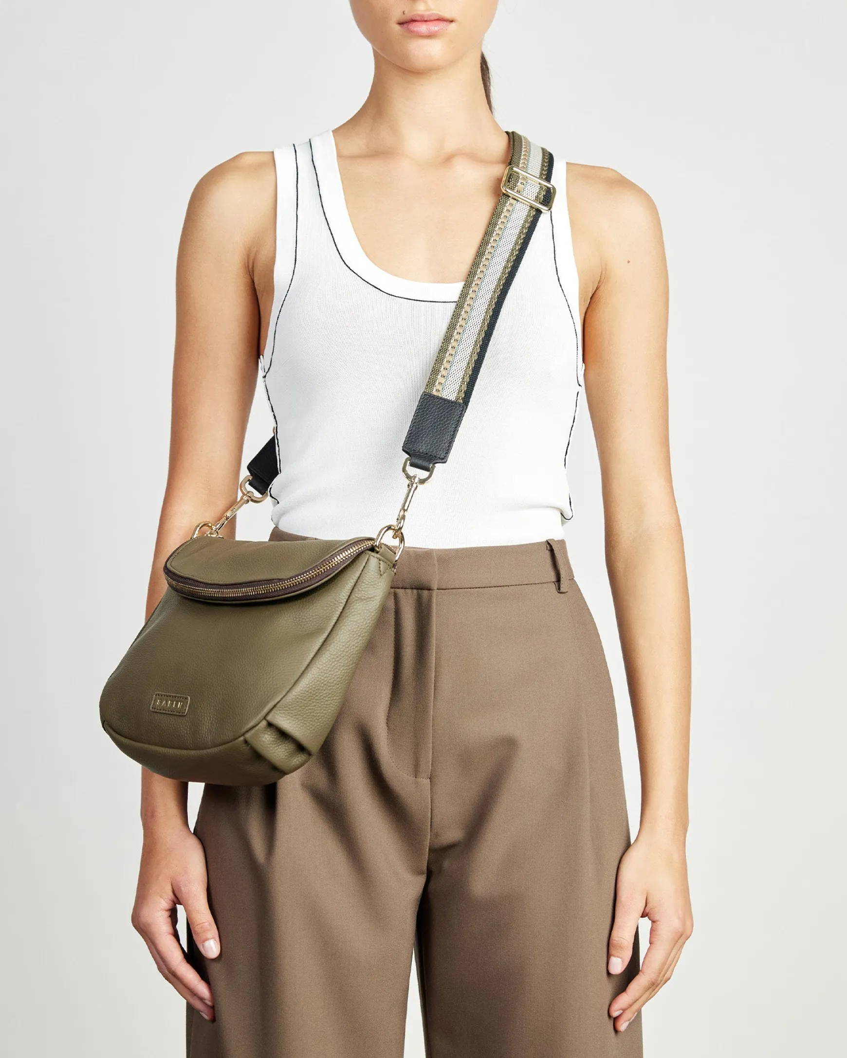 Saben Feature Strap Webbing - Multi Rosemary