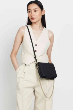 SABEN Fox Crossbody Bag - Black Bubble