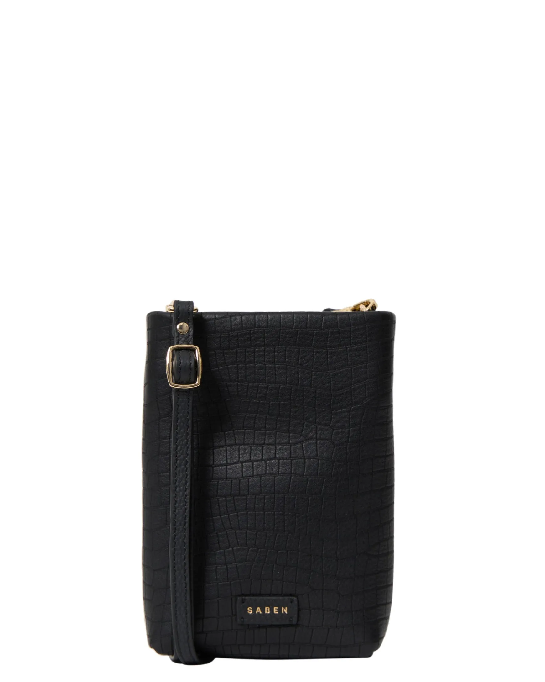 Saben Maggie Crossbody - Black Luxe Emboss