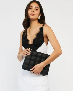 Saben Matilda Shoulder Bag - Black Woven