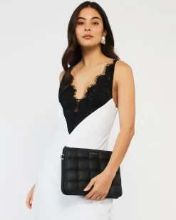 Saben Matilda Shoulder Bag - Black Woven