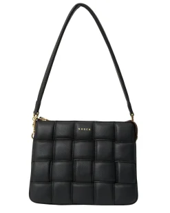 Saben Matilda Shoulder Bag - Black Woven