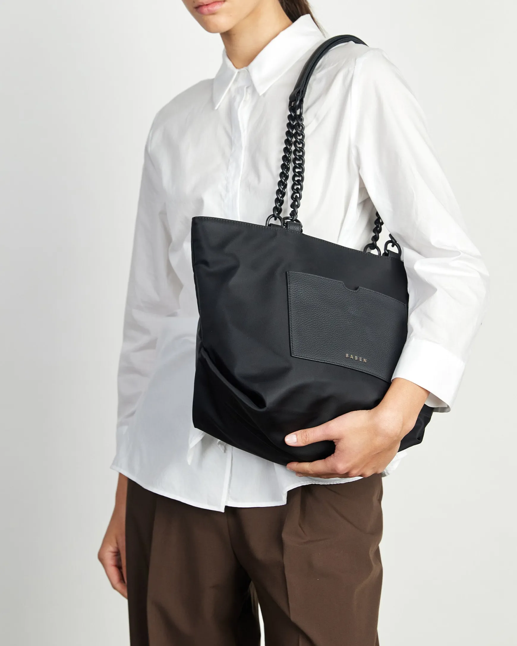 Saben Paris Tote - Black Recycled Nylon
