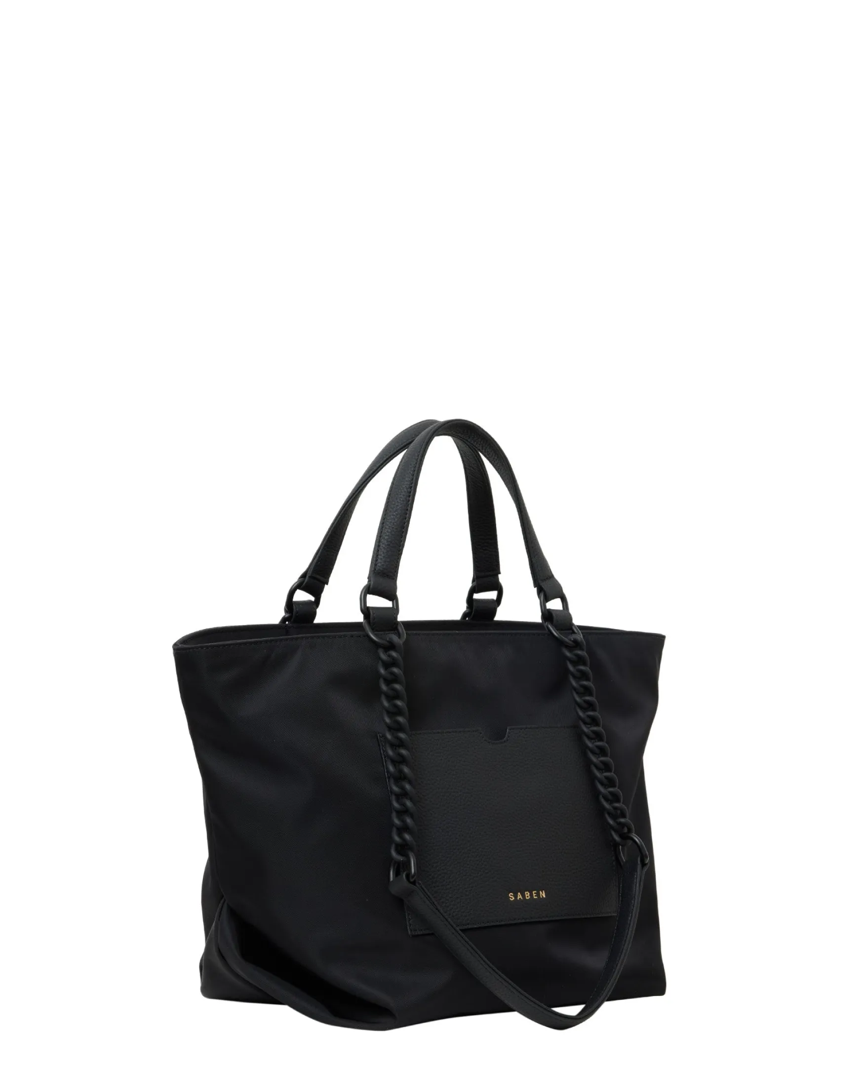 Saben Paris Tote - Black Recycled Nylon