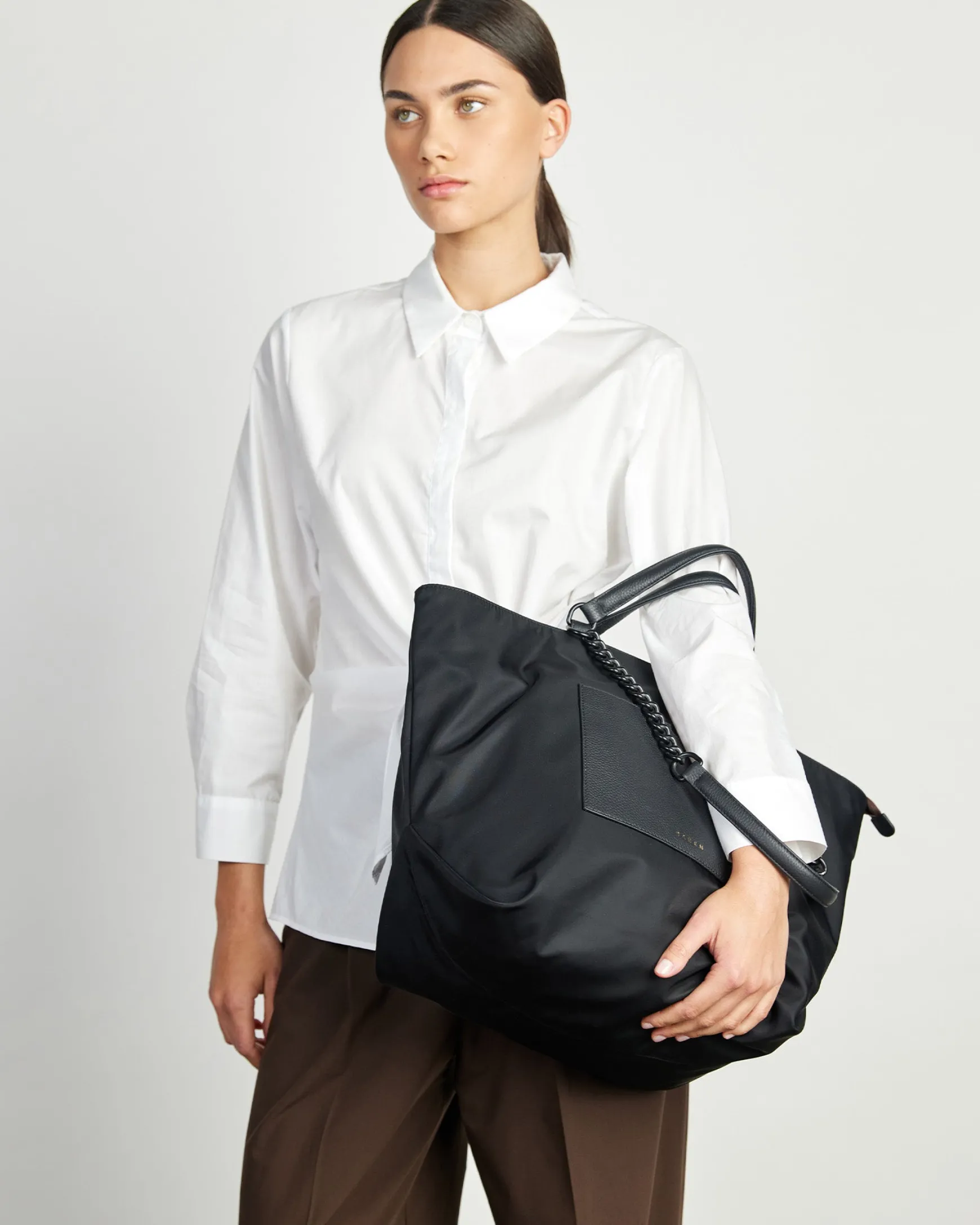 Saben Porto Tote - Black Recycled Nylon