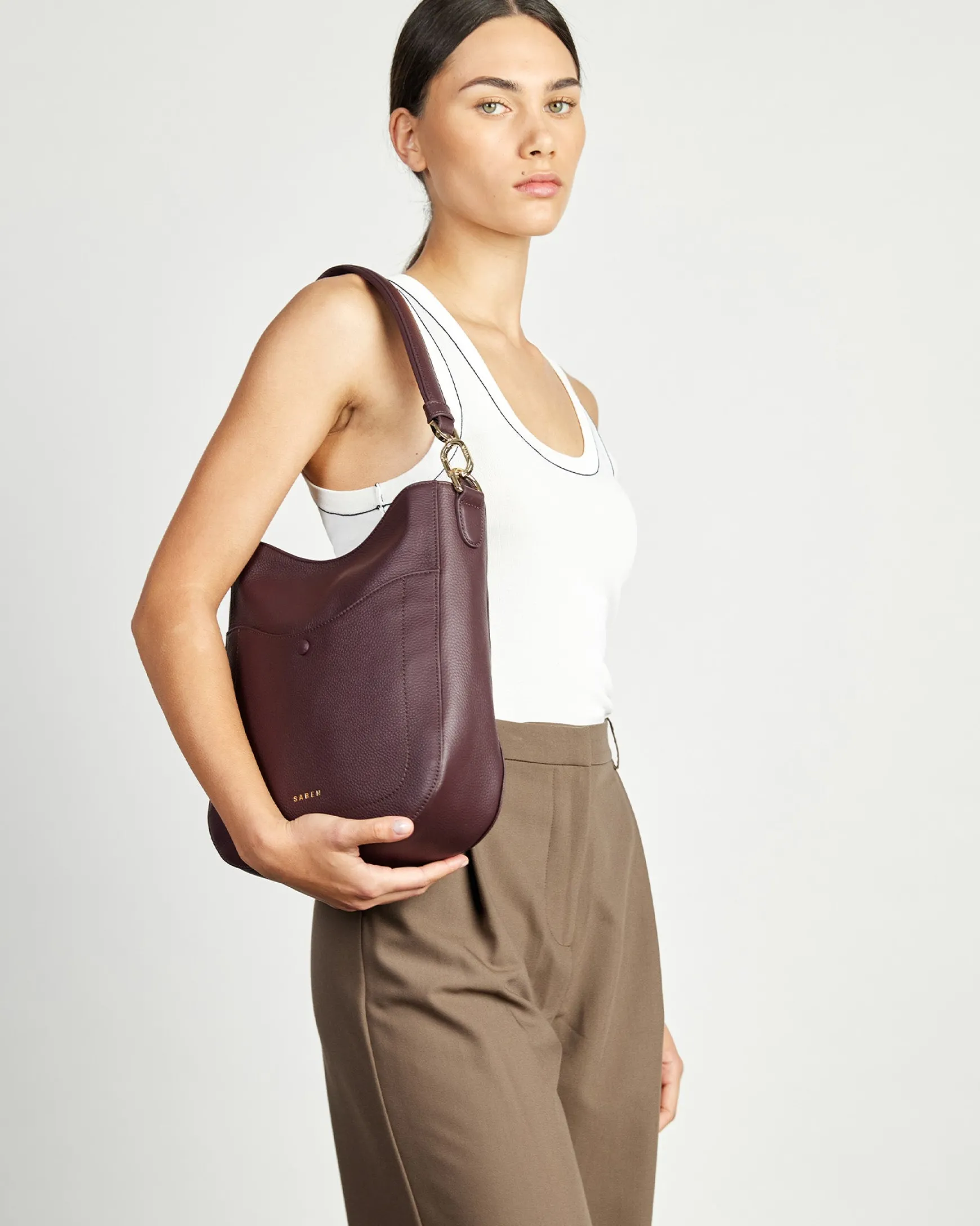Saben Rebe Shoulder Bag - Merlot