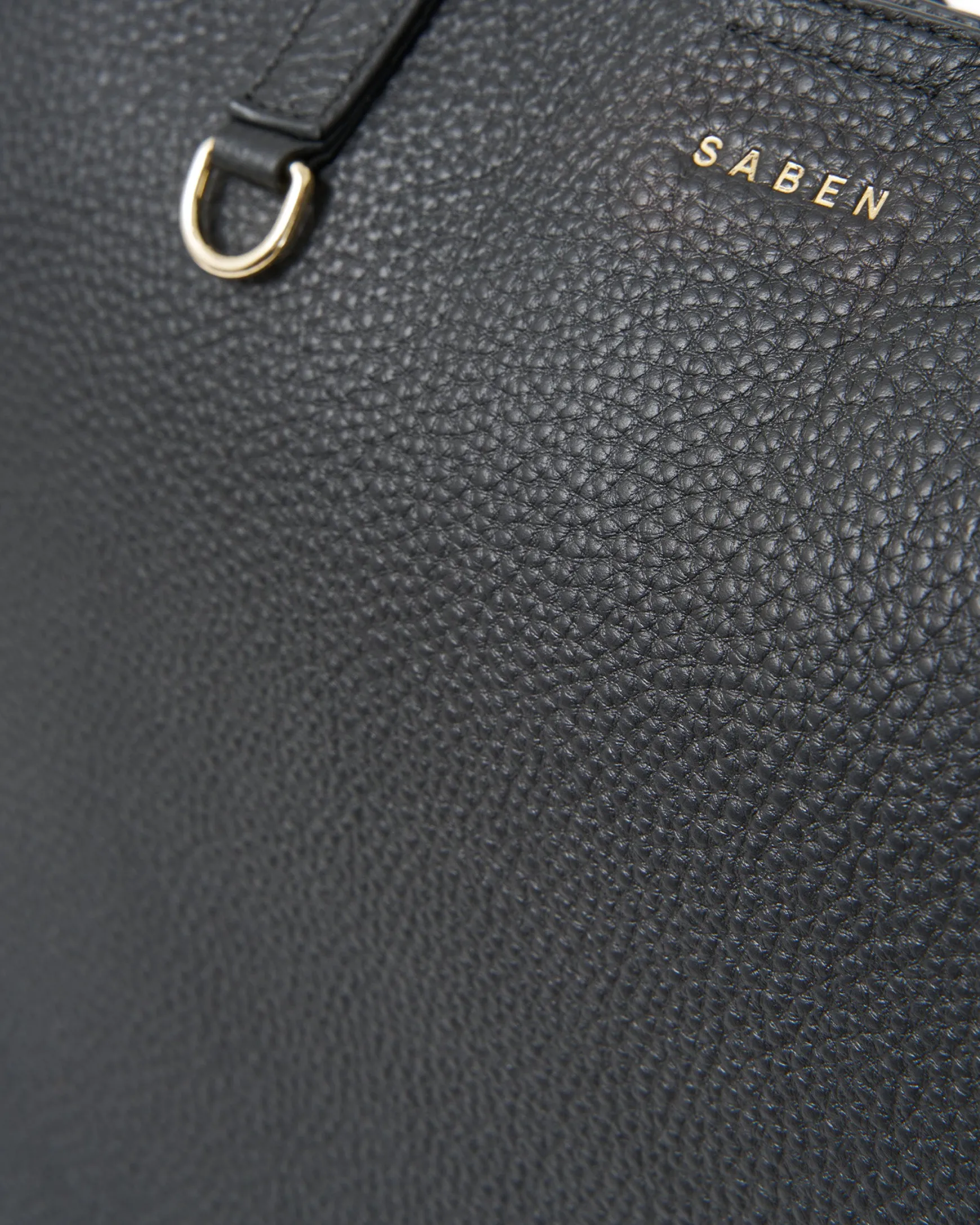 Saben Tilbury Shoulder Bag - Black + Bronze Foil