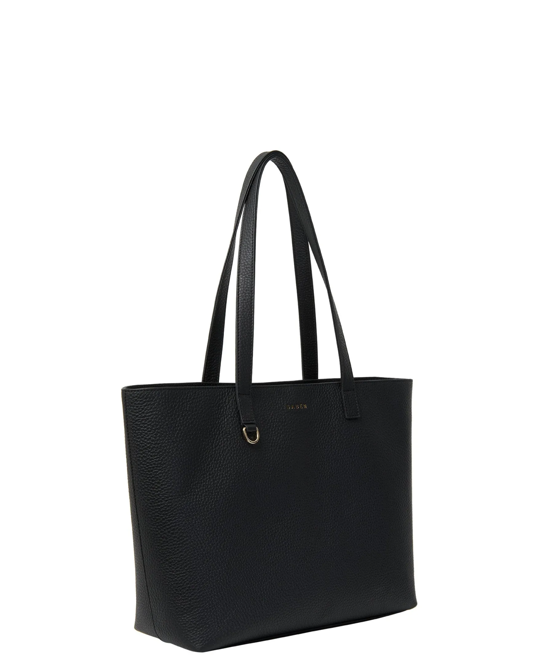 Saben Tilbury Shoulder Bag - Black + Bronze Foil