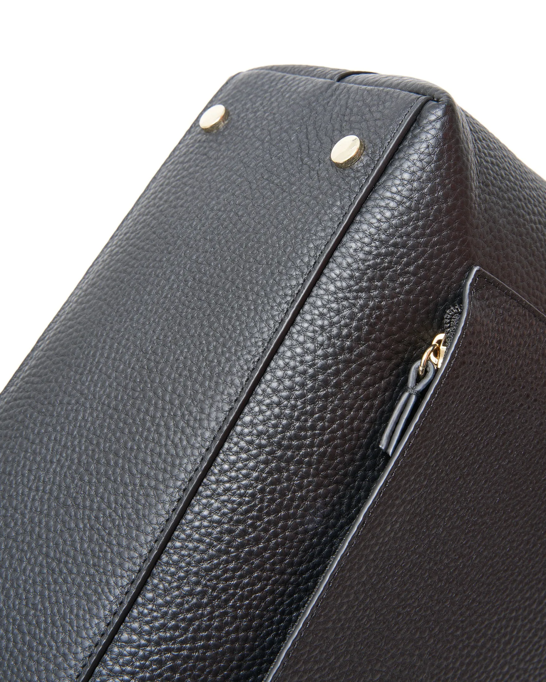 Saben Tilbury Shoulder Bag - Black + Bronze Foil