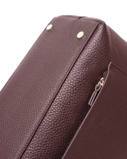 Saben Tilbury Shoulder Bag - Merlot + Bronze