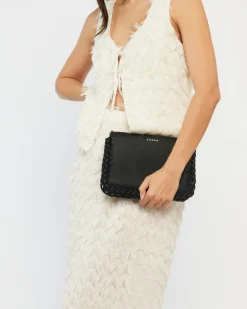 Saben Tilly's Big Sis Crossbody - Black Plaited Edge