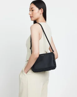Saben Tilly's Big Sis Crossbody - Black Plaited Edge