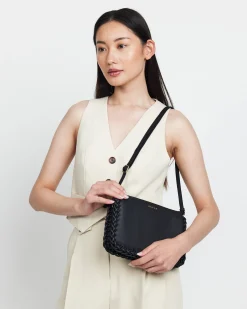 Saben Tilly's Big Sis Crossbody - Black Plaited Edge