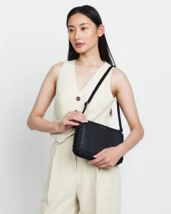 Saben Tilly's Big Sis Crossbody - Black Plaited Edge