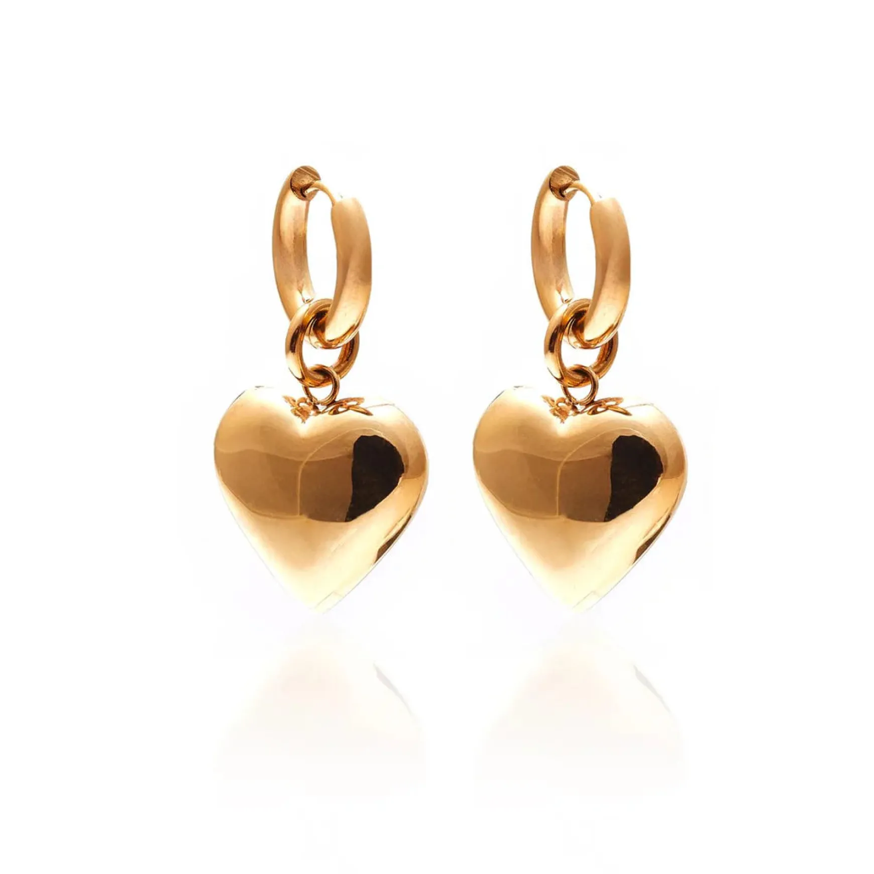 Silk & Steel Bisous Hoops - Gold