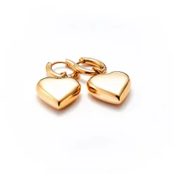 Silk & Steel Bisous Hoops - Gold