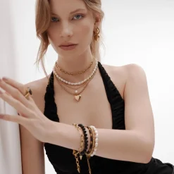 Silk & Steel Bisous Necklace - Silver