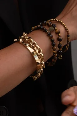 Silk & Steel Heirloom Bracelet - Gold