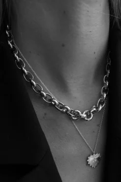 Silk & Steel Heirloom Necklace - Silver Arriving 6 April