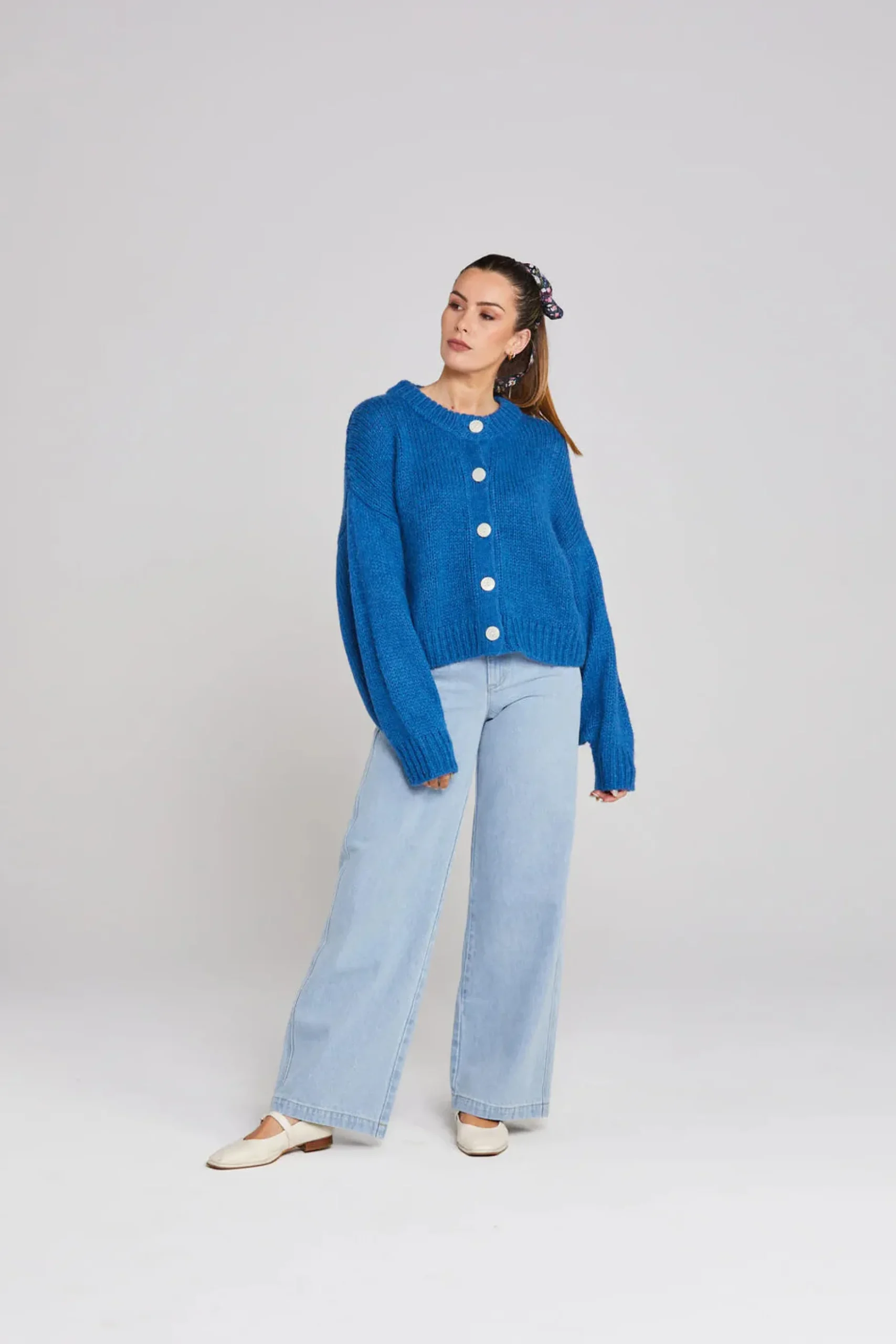 Thing Thing Cleo Cardigan - Cobalt