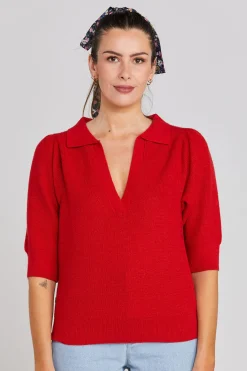Thing Thing Polly Top - Tomato