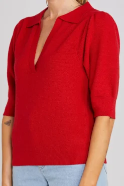 Thing Thing Polly Top - Tomato