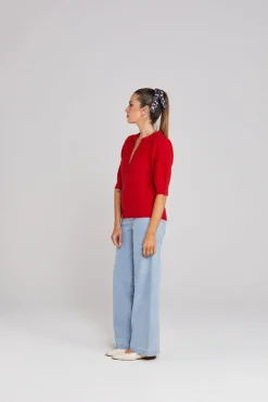 Thing Thing Polly Top - Tomato