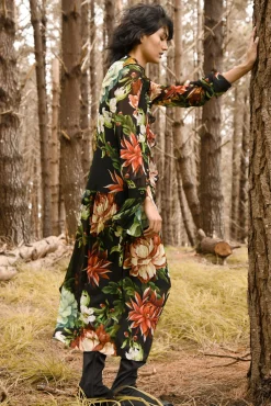 Trelise Cooper Falling Into You Dress - Black Floral