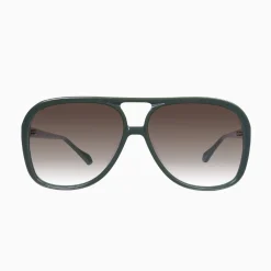 Valley Eyewear Bang - Army Green with Gold Metal Trim