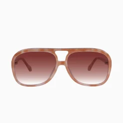 Valley Eyewear Bang Bang Pastel Tort w. Gold Metal / Dark Orange Gradient Lens