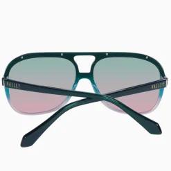 Valley Eyewear Bang Bang - Forest Green Fade To Rose w. Gold Metal / Olive To Rose Gradient Lens