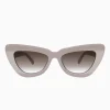 Valley Eyewear Lafayette - Light Tan Biege Splice w. Rose Gold Metal / Brown Gradient Lens