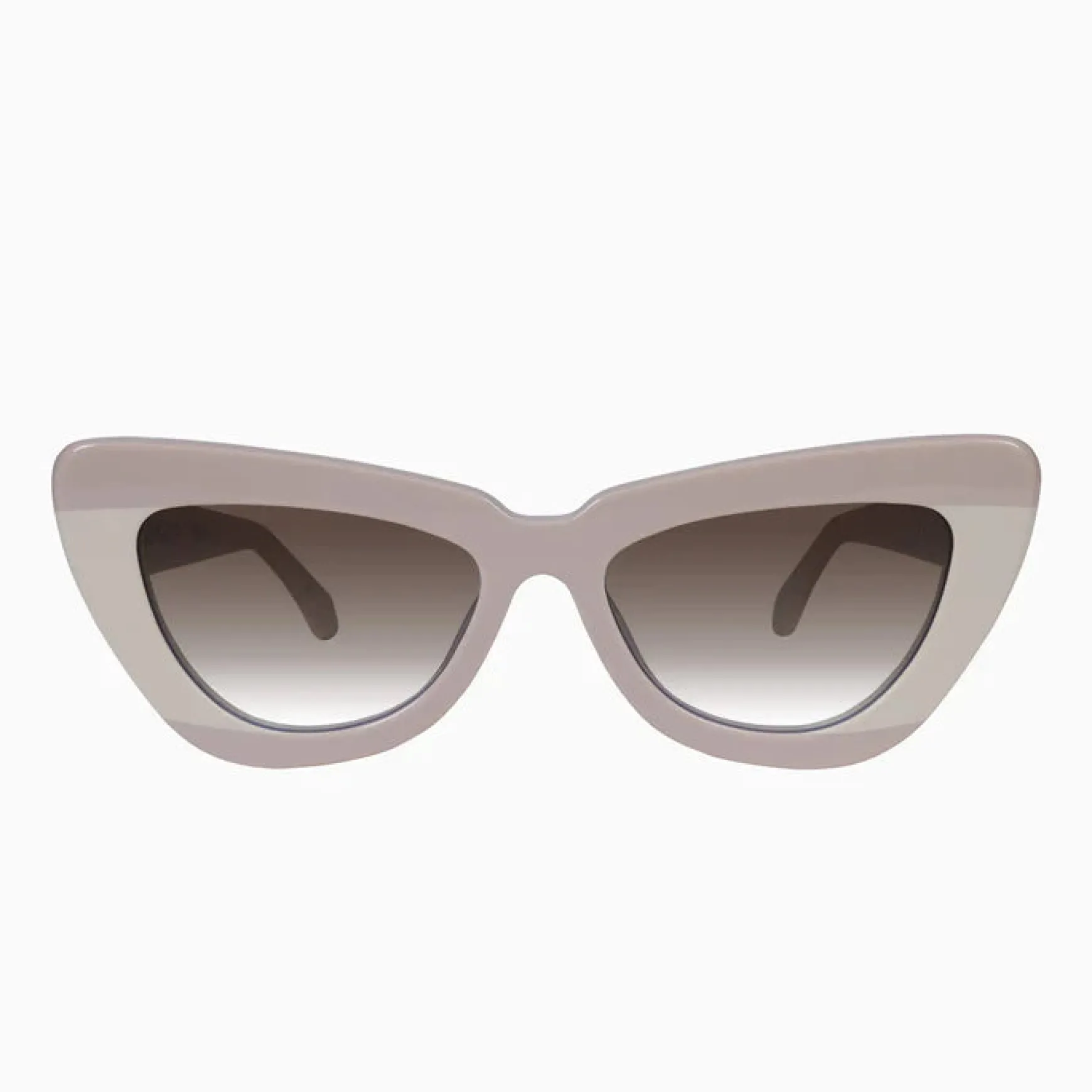 Valley Eyewear Lafayette - Light Tan Biege Splice w. Rose Gold Metal / Brown Gradient Lens