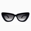 Valley Eyewear Lafayette - Gloss Black w Gold Metal/Black Gradient Lens