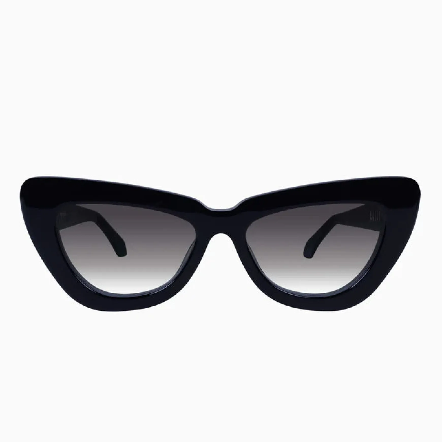 Valley Eyewear Lafayette - Gloss Black w Gold Metal/Black Gradient Lens