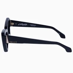 Valley Eyewear Lafayette - Gloss Black w Gold Metal/Black Gradient Lens
