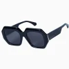 Valley Eyewear Monolith - Black Gloss with Silver Metal Trim