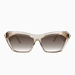 Valley Eyewear Piaf - Champagne w. Gold Metal / Brown Gradient Lens
